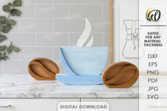 3D Simple Stand Decors Bundle Laser Cut. Home Decor SVG Product Image 6