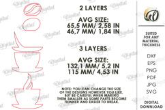 3D Simple Stand Decor Laser Cut. Coffe Stand SVG Product Image 2