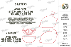 3D Simple Stand Decor Laser Cut. Home Decor. Lemon SVG Product Image 2