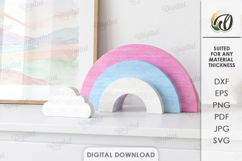 3D Simple Stand Decors Bundle Laser Cut. Home Decor SVG Product Image 12
