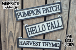 Simple Fall Signs Laser SVG&#039;s Product Image 1