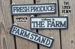 Simple Farm Stand Signs Laser SVG&#039;s Product Image 1