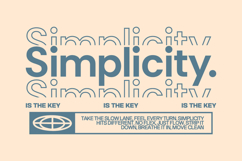 Simplicity Slow Living Typography T-shirt Design Product Image 1