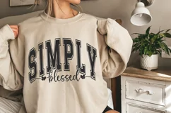 Simply Blessed SVG, Faith Svg, Christian Svg, Religious Svg Product Image 1