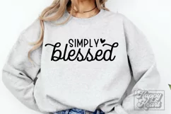 Simply Blessed SVG - Mom Life - Mothers Day - Mom Mode Shirt Product Image 2