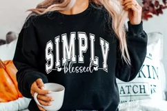 Simply Blessed SVG, Faith Svg, Christian Svg, Religious Svg Product Image 2