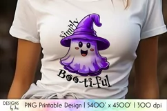 Cute Halloween Ghost Simply Boo-tiful PNG Product Image 1