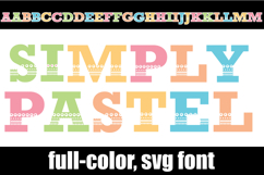 Simply Pastel Color Font Product Image 1