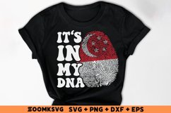 It's in my DNA Singapore Flag Fingerprint Sublimation Product Image 2