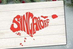 Singapore svg cut file, map shape
