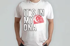 It's in my DNA Singapore Flag Fingerprint PNG Sublimation Product Image 2