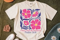 Religious Floral Quote PNG, Inspirational Design Product Image 2