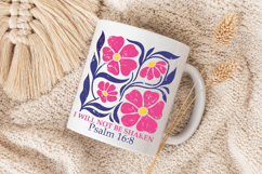 Religious Floral Quote PNG, Inspirational Design Product Image 5