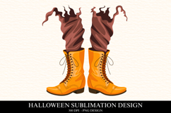 Halloween Boots Clipart PNG | Spooky Season Png Product Image 1
