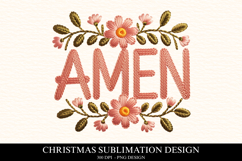 Christmas Amen Clipart PNG | Merry Christmas Png Product Image 1