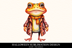 Halloween Frog Clipart PNG | Spooky Season Png Product Image 1