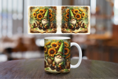 Mug Wrap Sublimation - sunflowers gnome Product Image 1