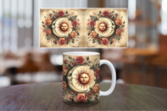 Mug Wrap Sublimation - boho sun and moon Product Image 1