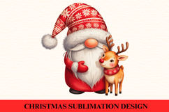 Christmas Gnome Clipart PNG | Merry Christmas Png Product Image 1