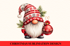 Christmas Gnome Clipart PNG | Merry Christmas Png Product Image 1