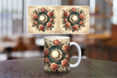 Mug Wrap Sublimation - boho sun and moon Product Image 1
