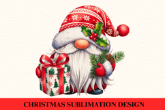 Christmas Gnome Clipart PNG | Merry Christmas Png Product Image 1