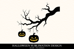 Halloween Pumpkin Tree Clipart PNG | Spooky Season Png Product Image 1