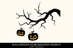 Halloween Pumpkin Tree Clipart PNG | Spooky Season Png Product Image 1