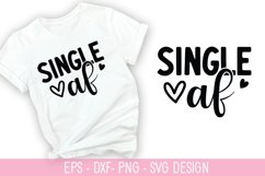 Single Af - Valentine&#039;s Day SVG Design Product Image 1