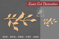Single Bird Laser Cut Decoration Product Image 1