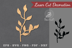 Single Bird Laser Cut Decoration Product Image 1