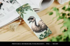 Printable Baby Emu Bookmark | Australia Wildlife PNG Product Image 3