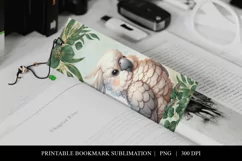 Printable Baby Cockatoo Bookmark | Australia Wildlife PNG Product Image 4