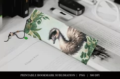 Printable Baby Emu Bookmark | Australia Wildlife PNG Product Image 4