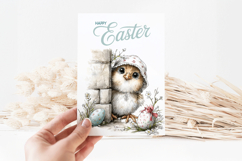 Spring Peeping Animals Clipart Set, Cute Easter PNG Bundle Product Image 4