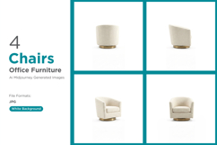 Boucle swivel chairs Set offer luxurious comfort Product Image 1
