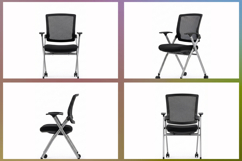 Office chairs offer versatile seating solutions Set of 4 Product Image 2