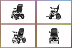 Modern electric wheelchair for enhanced mobility Set of 4 Product Image 2