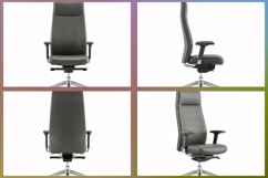 Executive office chairs offering adjustable comfort Set of 4 Product Image 2