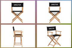 Classic director chair, perfect for film sets of 4 Product Image 2