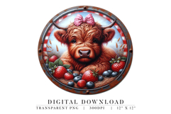 Highland Cow Farmhouse PNG Product Image 1