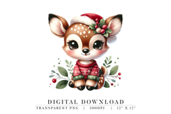 Christmas Reindeer PNG Clipart Product Image 1