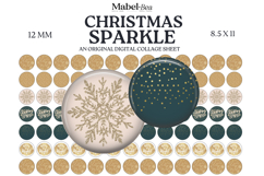 Christmas Sparkle 12mm Digital Collage Sheet Product Image 1