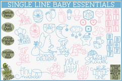 Single Line Baby Essentials SVG Designs Product Image 1