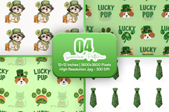 Lucky Pup St Patrick Seamless Set - Leprechaun &amp; Clovers Product Image 1
