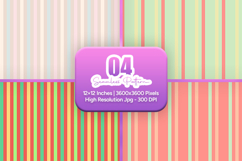 Fresh Spring Stripe Seamless Digital Paper Bundle Product Image 1