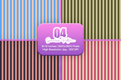Muted Stripe Seamless Pattern Bundle Product Image 1