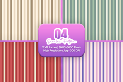 Classic Color Stripe Seamless Digital Paper Bundle Product Image 1