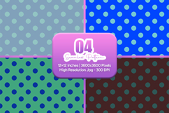 Blue Polka Dot Seamless Pattern Product Image 1