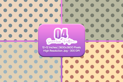 Retro Polka Dot Seamless Pattern Product Image 1